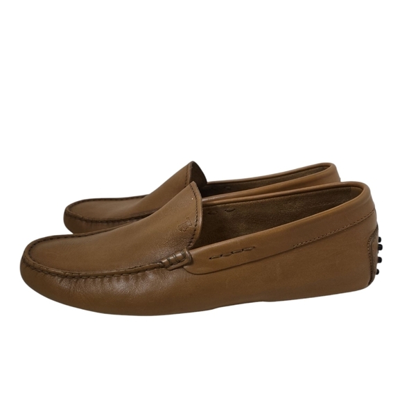Todd Welsh Mens Brown Leather  Moccasin Loafer Shoe Sz 7.5